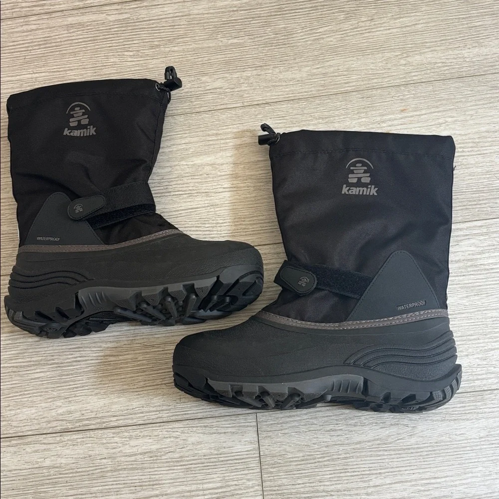 Kamik‎ Waterbug 5 Black Charcoal Boots size 7